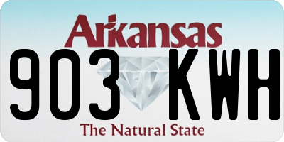 AR license plate 903KWH