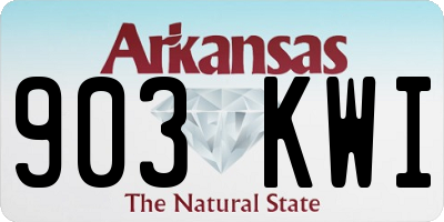AR license plate 903KWI