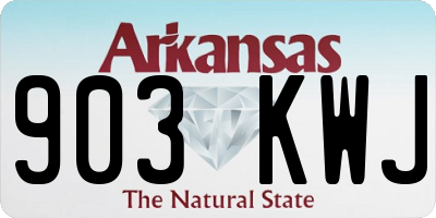 AR license plate 903KWJ