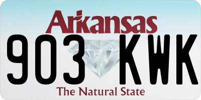 AR license plate 903KWK