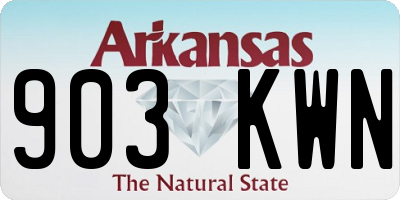 AR license plate 903KWN