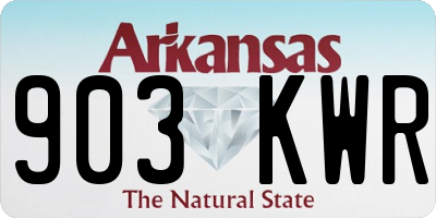 AR license plate 903KWR