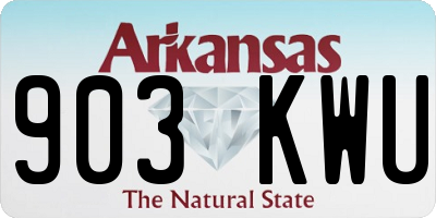AR license plate 903KWU