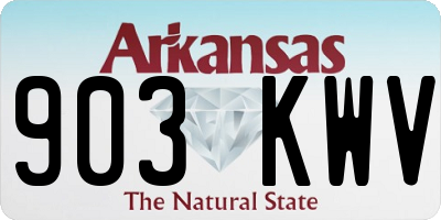 AR license plate 903KWV