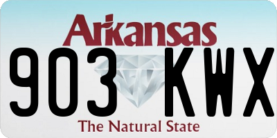 AR license plate 903KWX