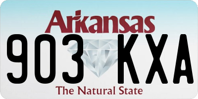 AR license plate 903KXA