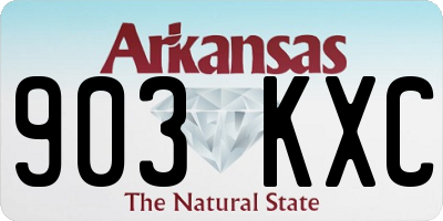 AR license plate 903KXC