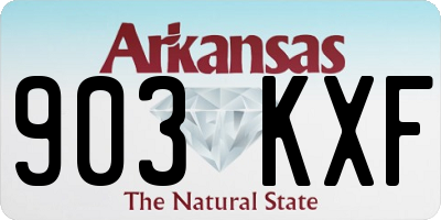 AR license plate 903KXF
