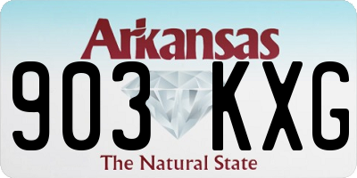 AR license plate 903KXG
