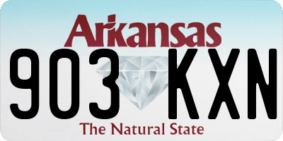 AR license plate 903KXN