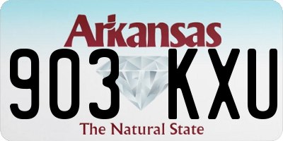 AR license plate 903KXU