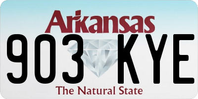 AR license plate 903KYE