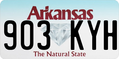 AR license plate 903KYH