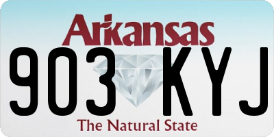 AR license plate 903KYJ