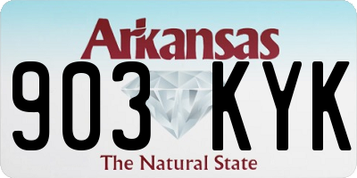 AR license plate 903KYK