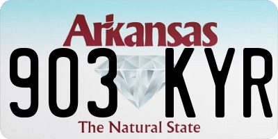 AR license plate 903KYR
