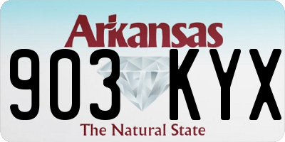AR license plate 903KYX