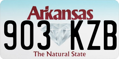 AR license plate 903KZB