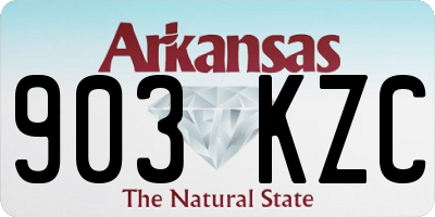 AR license plate 903KZC