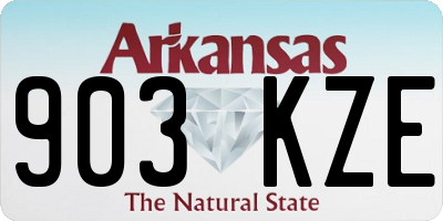 AR license plate 903KZE