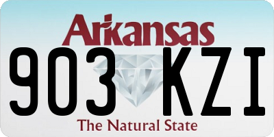 AR license plate 903KZI
