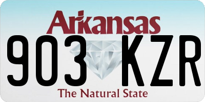 AR license plate 903KZR