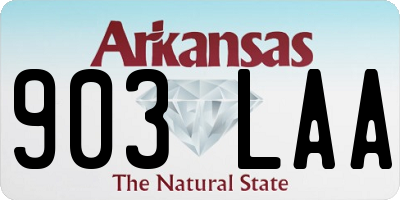 AR license plate 903LAA