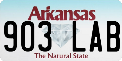 AR license plate 903LAB