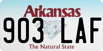 AR license plate 903LAF