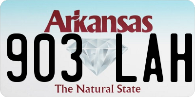 AR license plate 903LAH