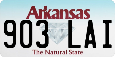 AR license plate 903LAI