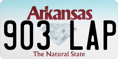 AR license plate 903LAP