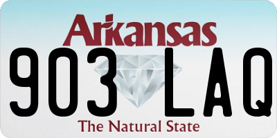 AR license plate 903LAQ