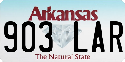 AR license plate 903LAR