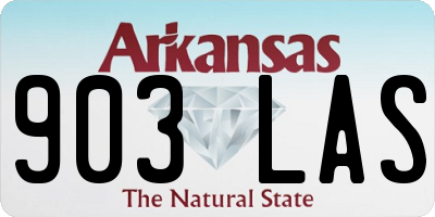 AR license plate 903LAS