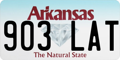 AR license plate 903LAT