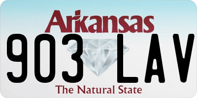 AR license plate 903LAV