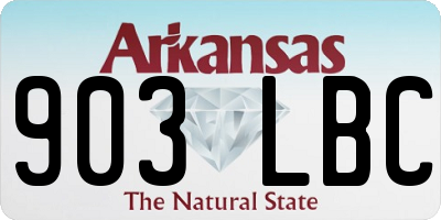 AR license plate 903LBC