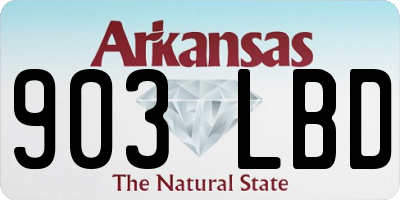 AR license plate 903LBD
