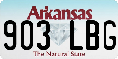 AR license plate 903LBG