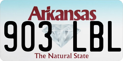 AR license plate 903LBL