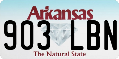 AR license plate 903LBN