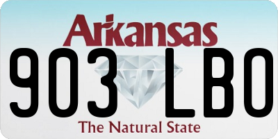 AR license plate 903LBO