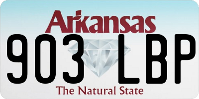 AR license plate 903LBP