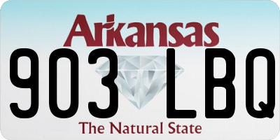 AR license plate 903LBQ