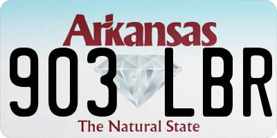 AR license plate 903LBR