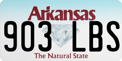 AR license plate 903LBS