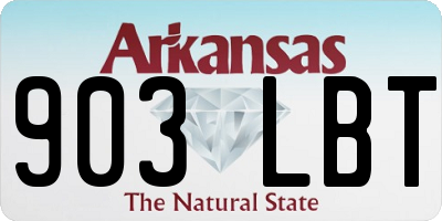 AR license plate 903LBT