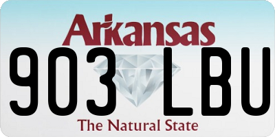 AR license plate 903LBU