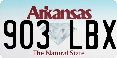 AR license plate 903LBX